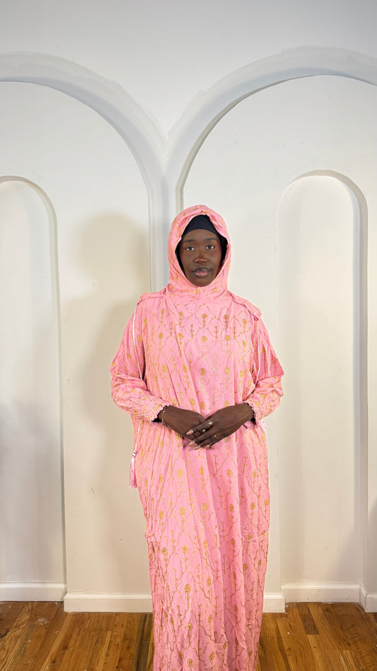 Golden Hooded Prayer Dress